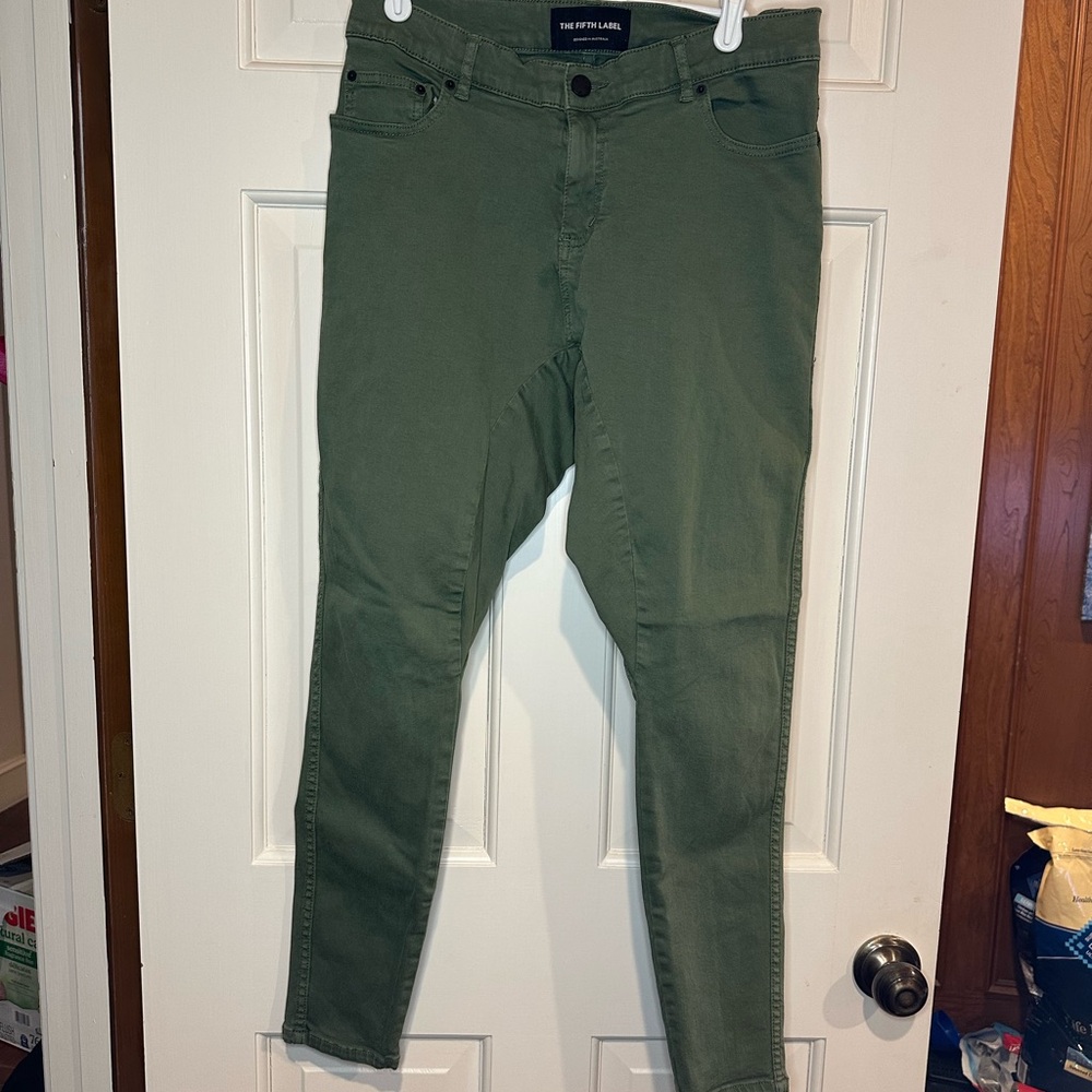 The Fifth Label Olive Green Late Rise pants women's 27